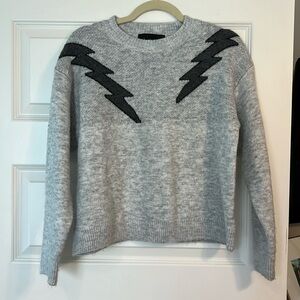 Boutique Double Lightning Bolt Sweater